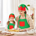 Miniatyrbillede 3 af 5: Elf Forklæde Jule Elf Forklæde Julemands Elf Hatte til Voksne Aprilsnar Fars Dag Fødselsdagsgaver