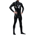 Miniatyrbillede 1 af 5: Unisex Metallic Bodysuit Zentai uden hætte Voksen Shiny One Piec