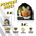 Miniatyrbillede 4 af 5: Mus Reading Bog, Vægsticker Dekal, Børneværelse, Klasseværelse, Hjem, Soveværelse, Bogreol, Bogelsker, af Mus og Mænd