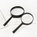 Miniatyrbillede 2 af 5: 2 stk. Lille håndholdt forstørrelsesglas (Diameter 60mm, Sort)