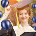 Miniatyrbillede 3 af 7: 2024 Gradueringsfest Balloner 50 Stykker Latex Blå Fødselsdagskugle