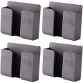 Miniatyrbild 1 av 5: 99*28*86mm, (Grå) 4-pack Väggmonterad Förvaringshylla med Lim