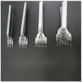 Miniatyrbillede 2 af 5: 4mm - Læder Diamant Kløer Metal DIY Hulstansning Syning