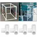 Miniatyrbillede 4 af 5: 3-vejs PVC-fitting, 10 stk. 3-vejs plast PVC-møbelforbindelser P