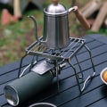 Miniatyrbillede 4 af 5: Udendørs Bærbar Mini Foldbar Rustfrit Stål Komfurholder 1 stk