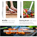 Miniatyrbillede 4 af 7: BBQ-redskabssæt i rustfrit stål - Professionelt grilltilbehør