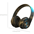 Pikkukuva 3 / 5: Bluetooth-kuulokkeet korvan päälle, stereosound langaton Bluetooth 5.1 pelikorvakorut, taitettava kevyt kuulokemikrofoni