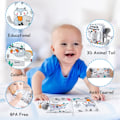 Miniatyrbillede 4 af 5: Kludestofbøger, 3D Touch Feel Høj Kontrast Kludestofbog, Babybøger Legetøj til Baby 0-12 Måneder, Bløde Babybøger Touch an