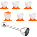 Miniatyrbilde 1 av 5: Egg Cutter Set Egg Opener Rustfritt Stål Egg Skallfjerner for H