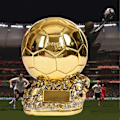 Miniatyrbillede 5 af 5: 1 Fodboldtrofæ til VM, Ballon d'Or Fodboldtrofæ,