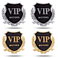 Miniatyrbillede 1 af 5: 4 stk. Bilstickere, Bilsticker-Badges, Bilskjold-Badges