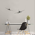 Miniatyrbild 4 av 5: 2 stycken flygplansväggdekaler, DIY flygplansväggdekaler