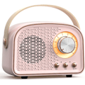 Pikkukuva 1 / 5: Retro Bluetooth-kaiutin, söpö minikaiutin, kannettava langaton kaiutin TWS:llä kotiin, ulkoiluun, matkalle, kirjahyllylle