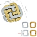 Pikkukuva 4 / 5: 12 kpl Seosatava Lukkoreikä Alloy Magic Puzzle Toy Nine