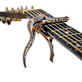 Miniatyrbilde 2 av 5: Gitar-Capo for akustiske og elektriske gitarer - Alligator-formet aluminium-legering akustisk gitar-Capo med muslingeskal