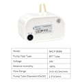 Miniatyrbillede 2 af 4: Kamoer NKCP-B08B 24V peristaltisk pumpe akvarie vandpumpe flow justerbar 14~41.5ml/min til DIY hvid