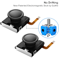 Miniatyrbillede 3 af 5: Guli Switch Joystick Udskiftningssæt, Uden Drift, Hall-effekt Joystick til Switch Joycon, OLED Switch Joycon og