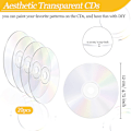 Miniatyrbilde 3 av 5: Transparent Dekorativ CD Egnet for Maling og Håndverk