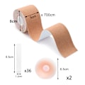Miniatyrbillede 2 af 5: 5cm * 7m brysttape rulle træk brysttape 7m lang med 36