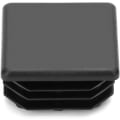 Miniatyrbillede 1 af 4: 10 stk. 30 x 30 mm Kvadratiske Rør Flap Propper, Kvadratisk Sort Plastik