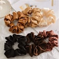 Pikkukuva 5 / 5: 6 kpl Hiussiteitä, Satiinihiussiteitä Scrunchie Hiussiteitä Köydet Scrunc