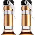 Miniatyrbild 1 av 5: (2 stycken) Rostfritt stål Champagneproppar med läckagesäker