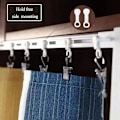 Miniatyrbilde 3 av 5: Gardinstang Glider Kroker Hvit Plast Gardinstang Hjul Slider for Gardin Vindu Behandling 50 Stk