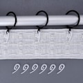 Miniatyrbilde 4 av 5: 100 Hvite Plast Skyvegardin Kroker, Gardin Skyve Kroker