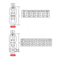 Miniatyrbilde 2 av 5: 304 Rustfritt Stål Svingbar Ring Kjede Spenne Rigging M12 Storfe