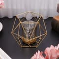 Miniatyrbilde 2 av 5: 1 stk. Gyllen Pentagonal Jern Julelysstake Moderne