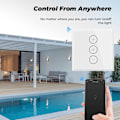 Miniatyrbillede 4 af 5: Dimmer, WiFi lysdæmperkontakt Procentfunktion med timerfunktion F