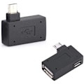 Miniatyrbild 1 av 5: TG-adapter, 90 graders USB-port adapter, Micro OTG-kabel 2-pack Kompatibel med Firestick 2:a generationen, 3:e generationen och