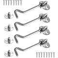 Miniatyrbillede 1 af 5: Port Latch 4 stk., Dørgrebskrog, 4 tommer Rustfrit Stål