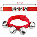 Miniatyrbillede 4 af 5: Håndleds-Klokker, 2 stk. Flerfarvede Håndleds-Armbånd Jingle Bells