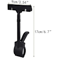 Miniatyrbillede 2 af 5: Plastik Merchandise Skilt Klips Roterbar Pop Clip-on Holder Stand Pris Display Holdere Tag Klips, Justerbar Klips Si