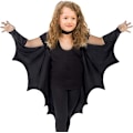 Miniatyrbillede 1 af 5: Skeleteen Bat Wings Kostume Tilbehør - Sort Vingesæt Til At Klæde Sig Ud