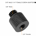 Miniatyrbillede 4 af 5: 4 stk. Kamera Skrue Adapter 1/4\" Han til 3/8\" Hun og 3/8\"