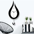 Miniatyrbild 5 av 5: Xintang Tyst Väggklocka Vattendroppe Pendelklocka Modern Design