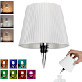 Miniatyrbild 1 av 5: Uppgraderad Trådlös Flasklamp 2024, 2600mAh Uppladdningsbar RGBW Färgväxlande Bordlampa för Hem, Bar, Inomhus & Utomhus