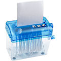 Miniatyrbild 1 av 5: Mini Hand Shredder Bärbar Pappersstrimlare Manuell Strimlare Dokument Pappers Skärverktyg Hemma Kontor Skrivbord Stationery Blå