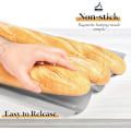 Miniatyrbillede 5 af 5: Non-stick Ovnbaguetteform - 38,5 cm x 28,5 cm x 3,5 cm -