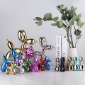 Miniatyrbillede 5 af 5: Shiny Electroplating Ballon Dog Statue Samleobjekter Figurer