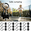 Miniatyrbillede 3 af 5: Trampolin skruer 12 stk./sæt Trampolin tilbehør, sort og holdbar