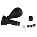 Miniatyrbillede 4 af 4: Massager til kvinder, vibrationstimulering, vakuum brystsuge