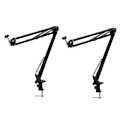 Miniatyrbillede 1 af 4: 2x Justerbar Skrivebords Klemme Ophængningsbom Saks Arm Montering Stativholder Kompatibel Med Webcam C922 C930e C9