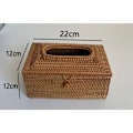 Miniatyrbillede 2 af 5: 1 Rattan Servietbeholder Håndlavet Dekoration til Kontor