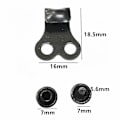 Miniatyrbilde 3 av 5: 2 Par Alloy Skohekter med Nitter for Vandresko