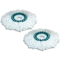 Pikkukuva 1 / 5: Sininen 2-pakkaus Clean Twist Disc Mop -vaihtopäät, ihanteellinen laatta- ja kivipinnoille, vettä ja likaa imevä mikrokuitu, vaihtomoppit, helppo kiinnittää