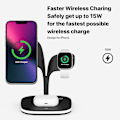 Miniatyrbillede 5 af 5: Kompatibel med iPhone Magnetisk 5-i-1 trådløs oplader