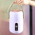 Miniatyrbilde 3 av 5: Effektiv Oppvarming Mini Ris Cooker, Isolerte Bærbar Multifunksjonell Suppe Grøt Stewpot med Smart Reservasjon F